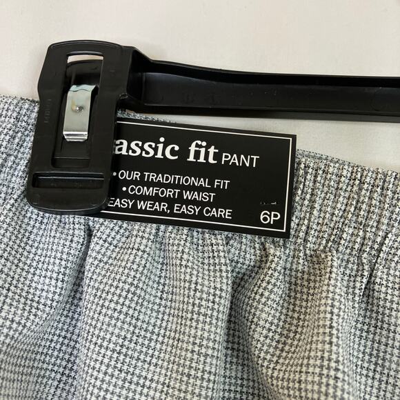Alfred Dunner | Houndstooth Classic Fit Comfort Waist Pants NWT Womens 6 Petite - Picture 6 of 7